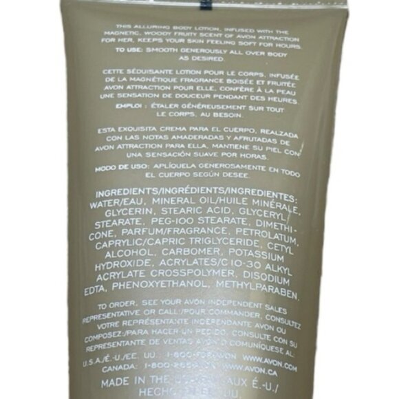 Avon NEW Attraction Body Lotion Wood Fruity Scents Smell Soft Skin Care Products - Picture 2 of 3
